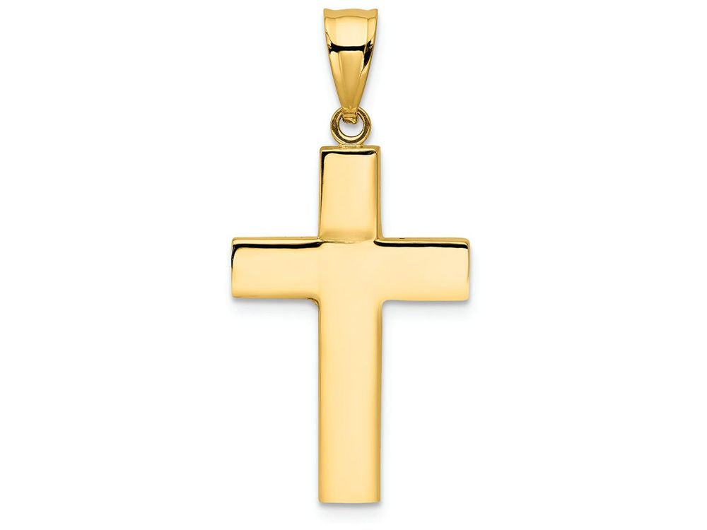 FJC Finejewelers 14k Yellow Gold Hollow Cross Charm