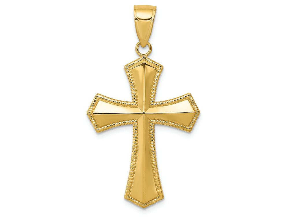 FJC Finejewelers 14k Yellow Gold Passion Cross Charm