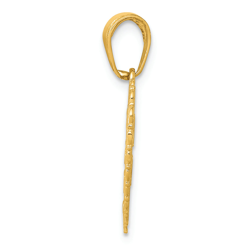 FJC Finejewelers 14k Yellow Gold Polished For My Sisterwithe Are Forever Friends Charm