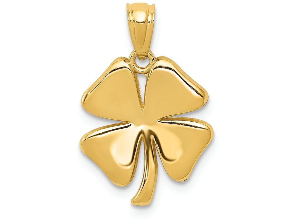 FJC Finejewelers 14k Yellow Gold Polished 4 Leaf Clover Charm