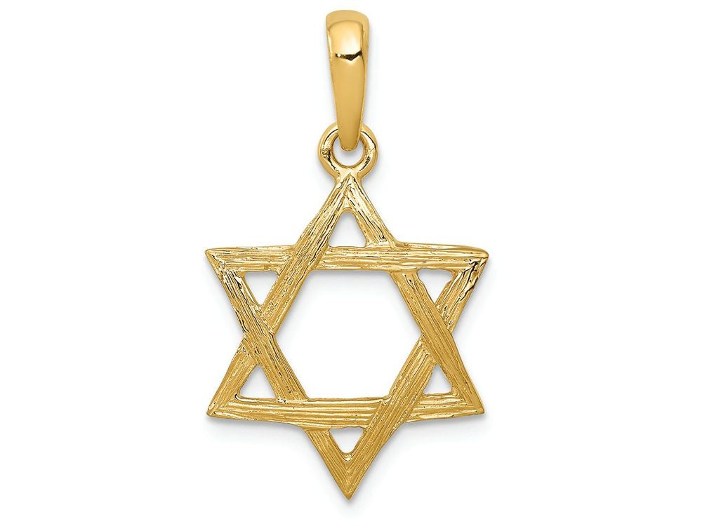 FJC Finejewelers 14k Yellow Gold Star Of David Charm
