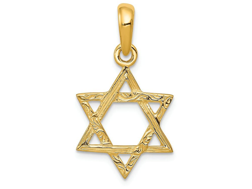 FJC Finejewelers 14k Yellow Gold Star Of David Charm