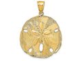 FJC Finejewelers 14k Yellow Gold Sand Dollar Charm