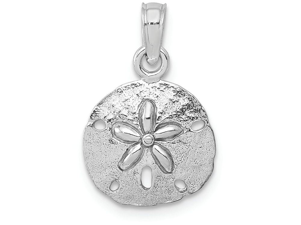 FJC Finejewelers 14k White Gold White Sand Dollar Charm