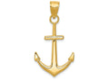 FJC Finejewelers 14k Yellow Gold Polished Anchor Charm