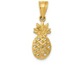 FJC Finejewelers 14k Yellow Gold Polished 3d Pineapple Charm