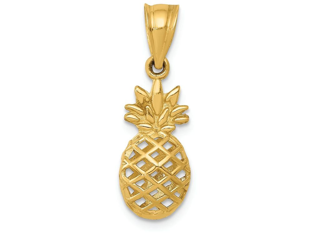 FJC Finejewelers 14k Yellow Gold Polished 3d Pineapple Charm