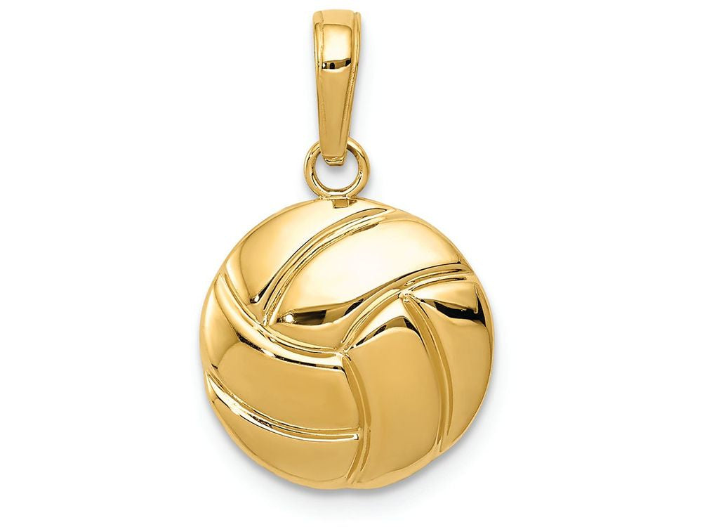 FJC Finejewelers 14k Yellow Gold Polished Volleyball Charm