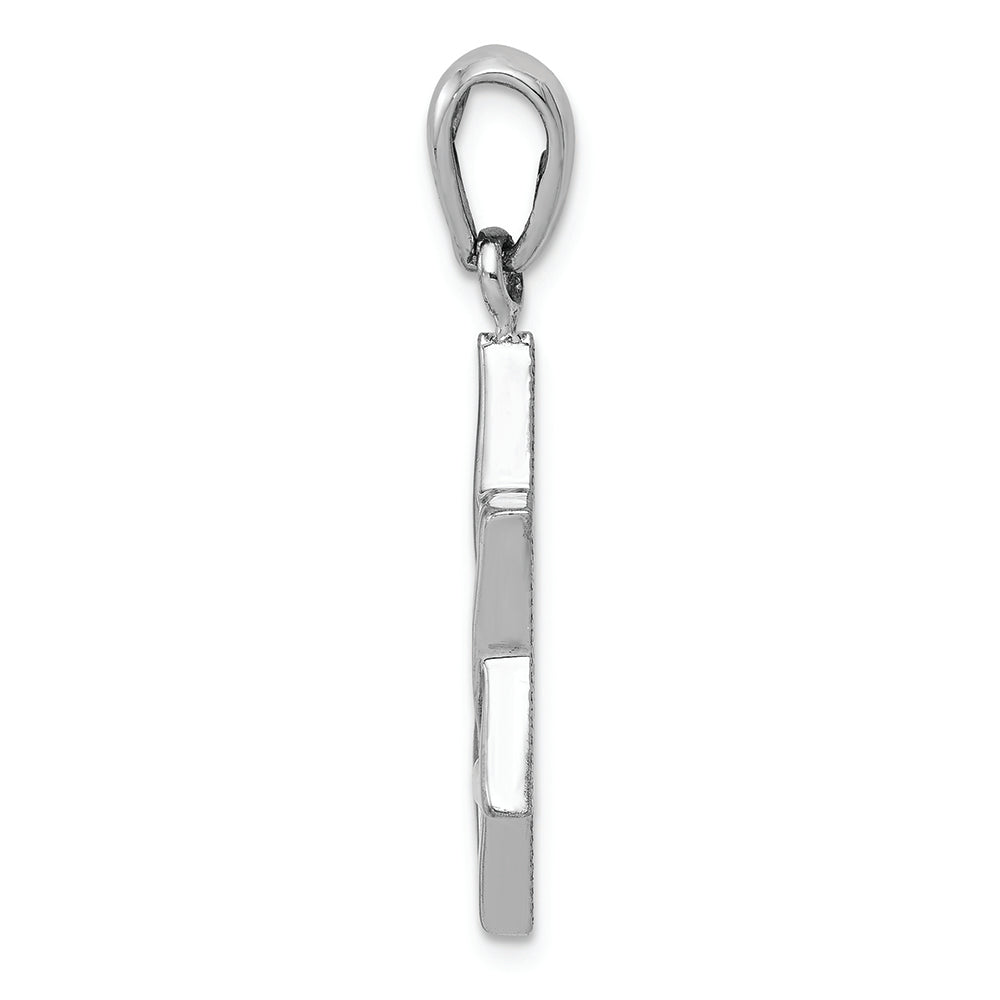 FJC Finejewelers 14k White Gold Star Of David Charm