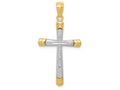 FJC Finejewelers 14k Ywith Gold Polished Dc Cross Charm