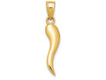 FJC Finejewelers 14k Yellow Gold Italian Horn Charm