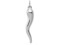 FJC Finejewelers 14k White Gold Italian Horn Charm