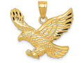 FJC Finejewelers 14k Yellow Gold Bright Cut Eagle Charm