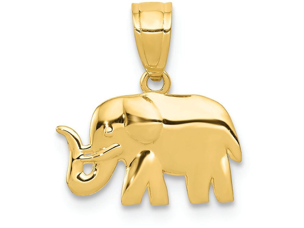 FJC Finejewelers 14k Yellow Gold Polished Elephant Charm