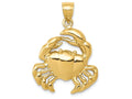 FJC Finejewelers 14k Yellow Gold Polished Crab Charm