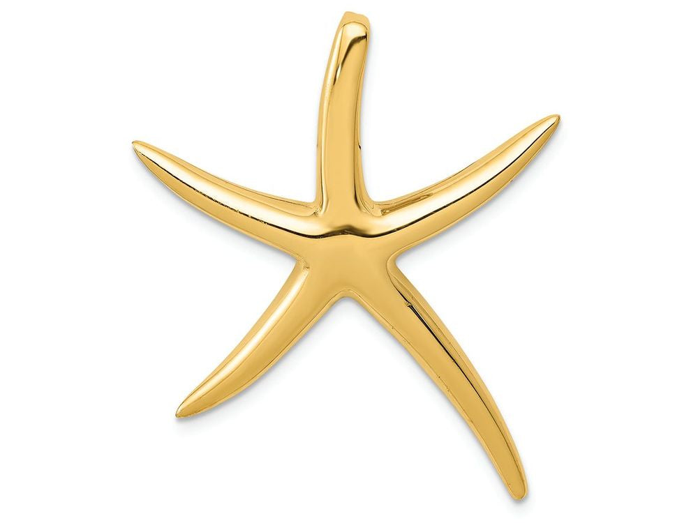FJC Finejewelers 14k Yellow Gold Polished Starfish Slide Charm