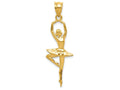 FJC Finejewelers 14k Yellow Gold Polished Large Ballerina Charm