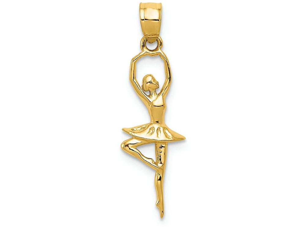 FJC Finejewelers 14k Yellow Gold Polished Small Ballerina Charm