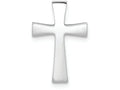 FJC Finejewelers 14k White Gold Polished Cross Chain Slide Charm