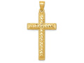 FJC Finejewelers 14k Yellow Gold Bright Cut Latin Cross Charm