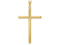 FJC Finejewelers 14k Yellow Gold Polished Tube Cross Charm