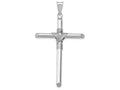 FJC Finejewelers 14k White Gold Polished Tube Cross Charm