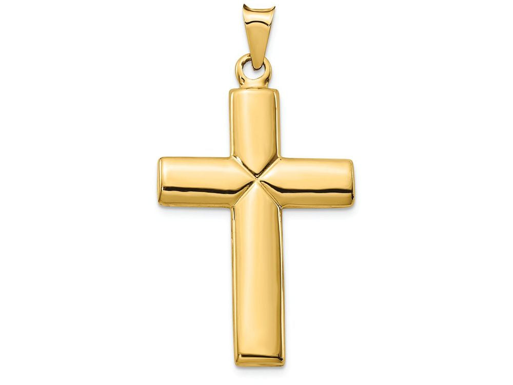 FJC Finejewelers 14k Yellow Gold Polished Stamping Cross Charm