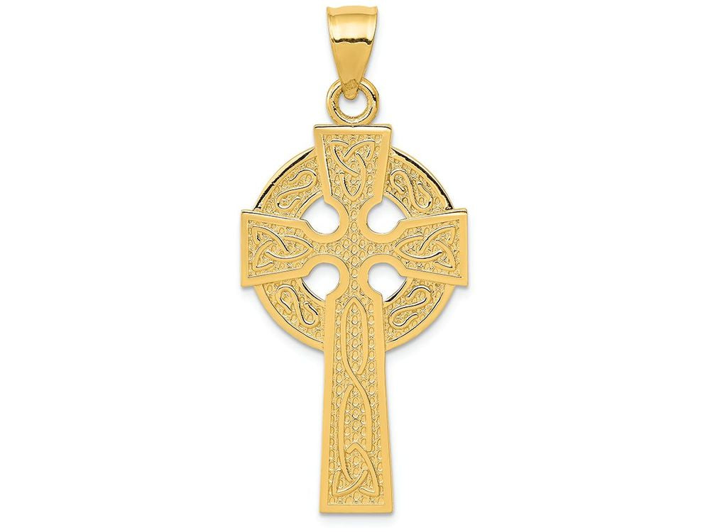 FJC Finejewelers 14k Yellow Gold Polished Celtic Cross Charm