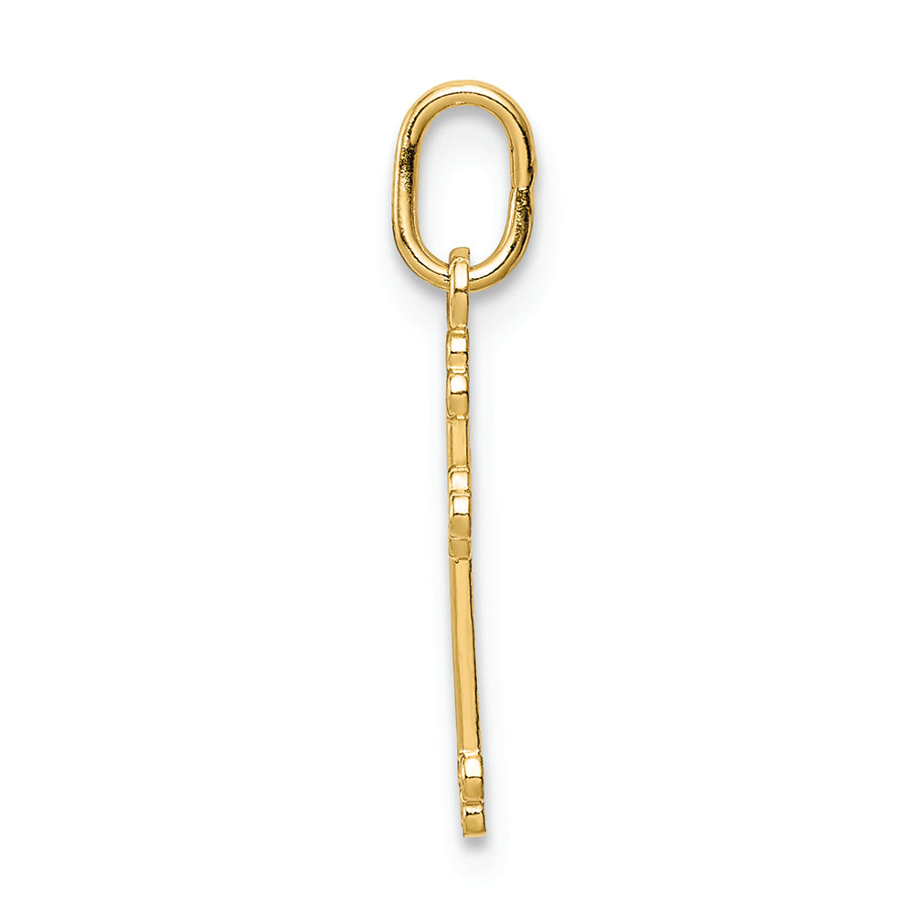 FJC Finejewelers 14k Yellow Gold Polished Small Budded Cross Charm