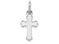 FJC Finejewelers 14k White Gold Mini Polished Cross Charm