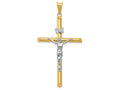 FJC Finejewelers 14k Two-tone Gold Polished Jesus Crucifix Charm