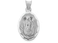FJC Finejewelers 14k White Gold Our Lady Of Guadalupe Oval Charm