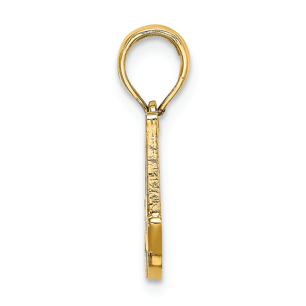 FJC Finejewelers 14k Yellow Gold A Script Initial Charm