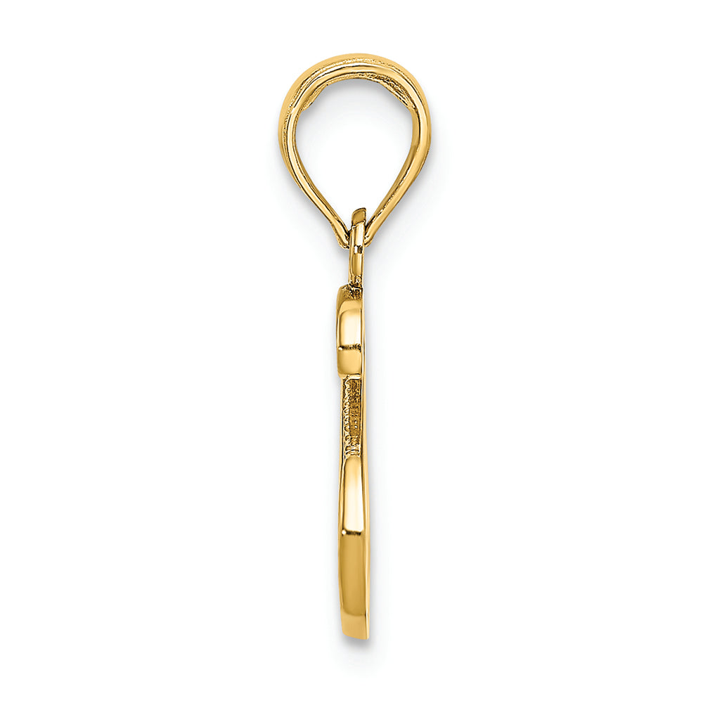 FJC Finejewelers 14k Yellow Gold S Script Initial Charm