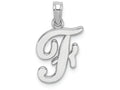 FJC Finejewelers 14k White Gold F Script Initial Charm