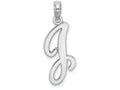 FJC Finejewelers 14k White Gold J Script Initial Charm