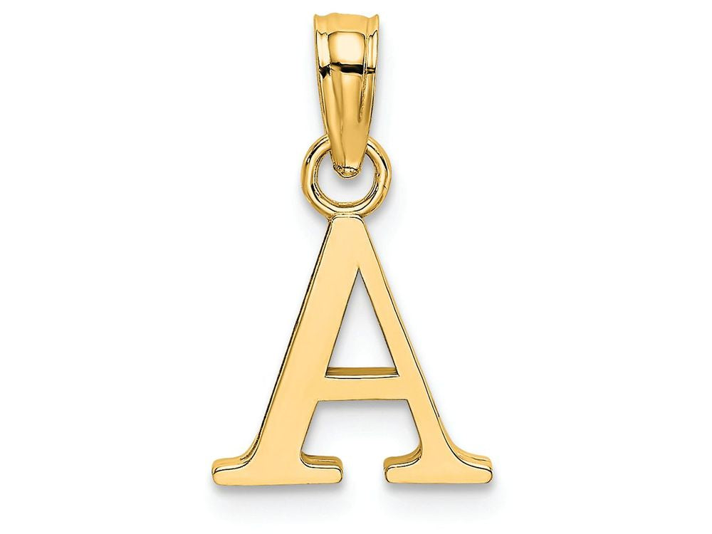 FJC Finejewelers 14k Yellow Gold A Block Initial Charm