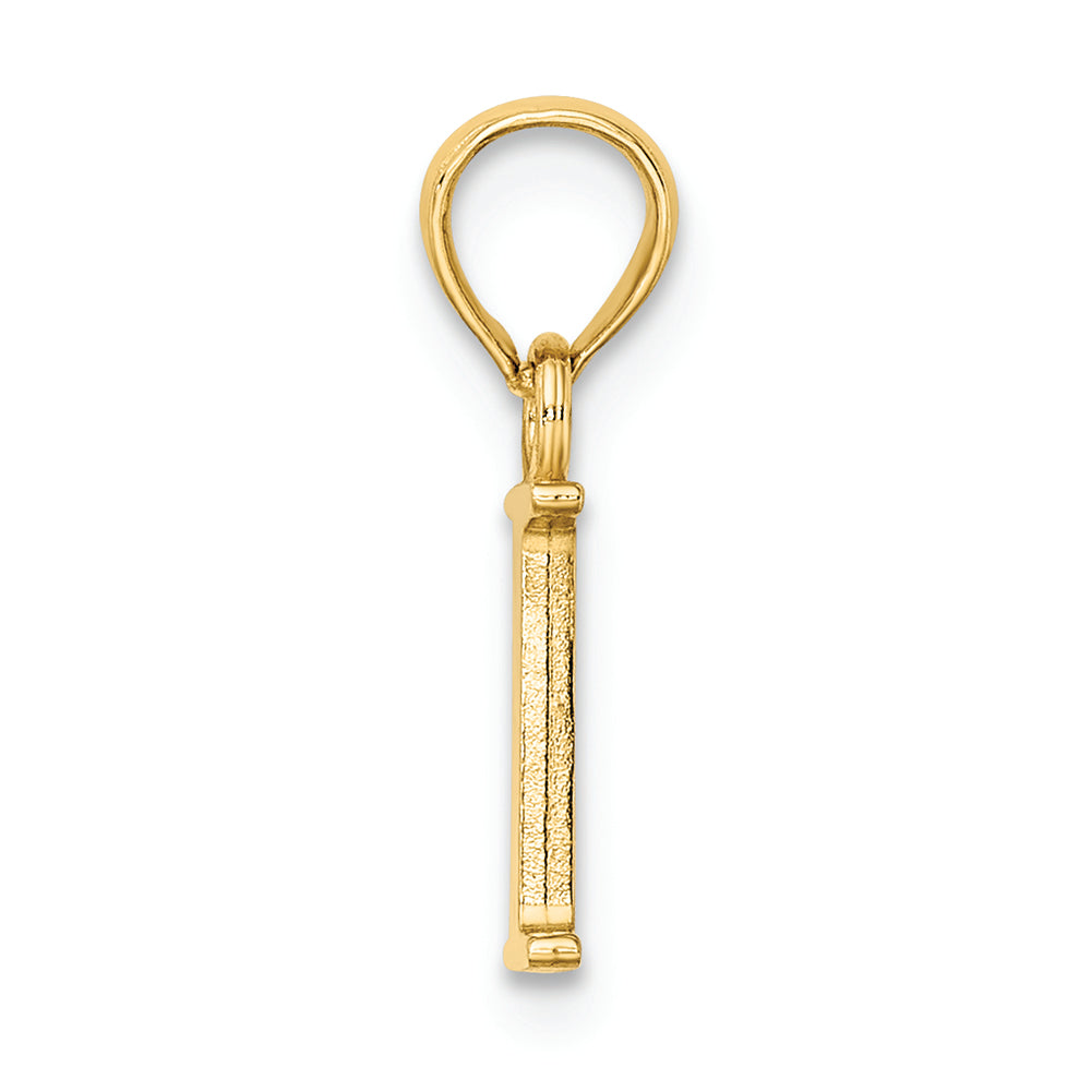 FJC Finejewelers 14k Yellow Gold I Block Initial Charm