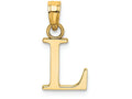 FJC Finejewelers 14k Yellow Gold L Block Initial Charm