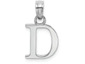 FJC Finejewelers 14k White Gold D Block Initial Charm