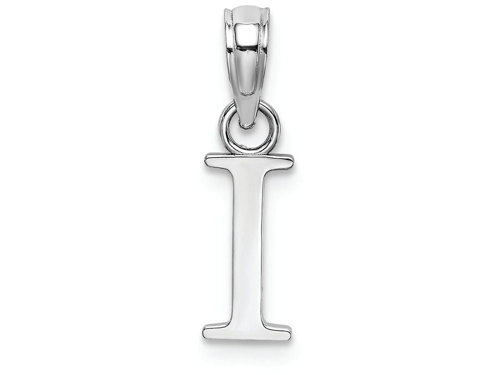 FJC Finejewelers 14k White Gold I Block Initial Charm