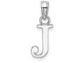 FJC Finejewelers 14k White Gold J Block Initial Charm