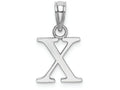 FJC Finejewelers 14k White Gold X Block Initial Charm