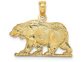 FJC Finejewelers 14k Yellow Gold Bearprofile Charm