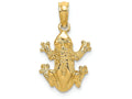 FJC Finejewelers 14k Yellow Gold Frogtop View Charm