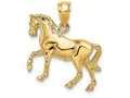 FJC Finejewelers 14k Yellow Gold 3d Horse - Walking Charm