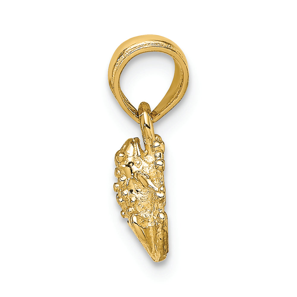 FJC Finejewelers 14k Yellow Gold Miniature Frog Charm Textured