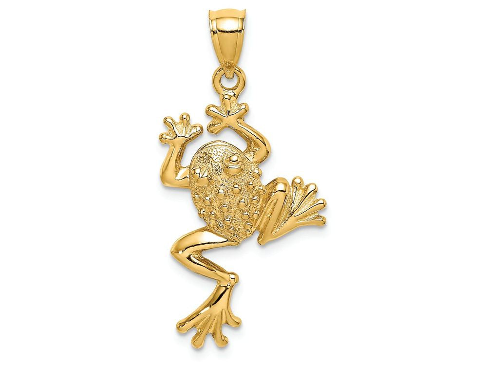 FJC Finejewelers 14k Yellow Gold Frog with Back Legs Charm