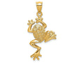 FJC Finejewelers 14k Yellow Gold Frog with Back Legs Charm