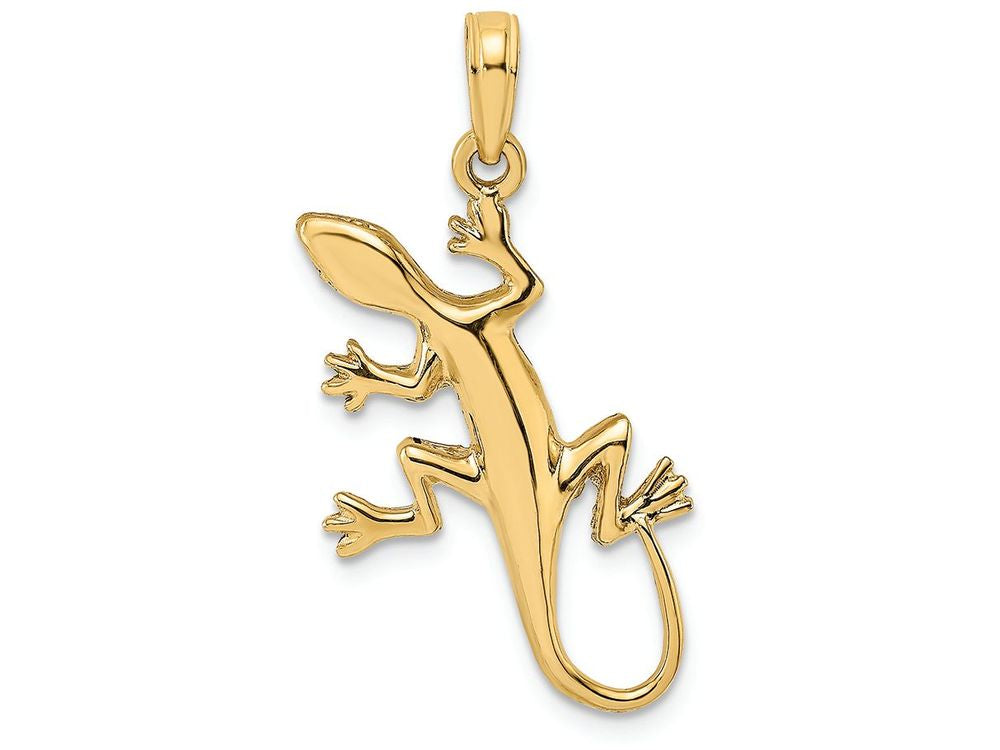 FJC Finejewelers 14k Yellow Gold Gecko Charm Polish